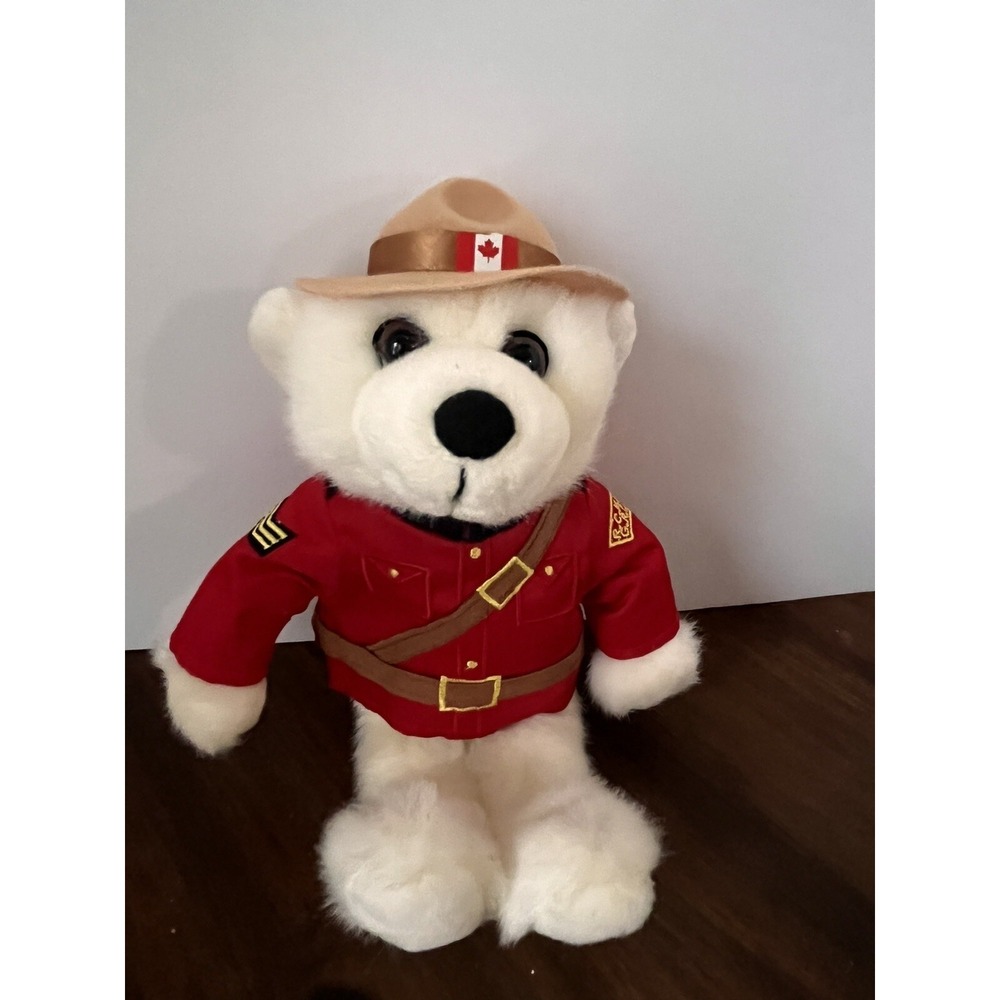 Canada RCMP Sergeant Snowflake Mounted Police Bear Plush Stuffed Teddy‎ Bear